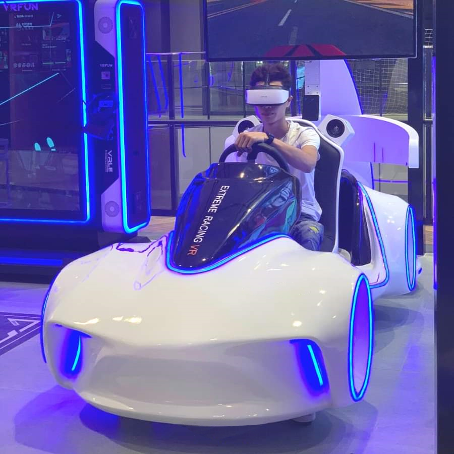 LEKE VR Flash Racing محاكي للواقع الافتراضي ملاهي سيارات محاكي