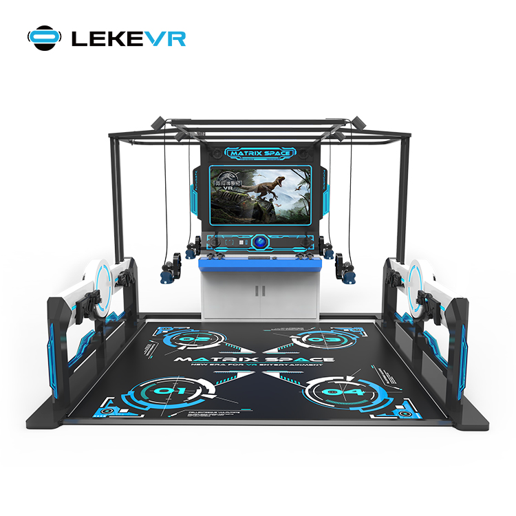 LEKE VR Matrix Space 4 لاعبين ألعاب زومبي Escape Room Arcade Machine Vr Simulator