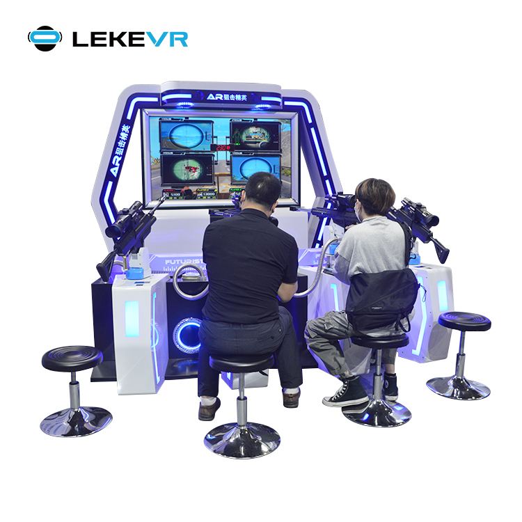 LEKE VR AR Sniper Elite آلة ألعاب الرماية متعددة اللاعبين الواقع الافتراضي Them Park Arcade Machine 