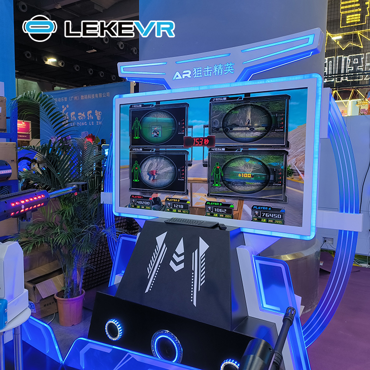 LEKE VR AR Sniper Elite آلة ألعاب الرماية متعددة اللاعبين الواقع الافتراضي Them Park Arcade Machine 