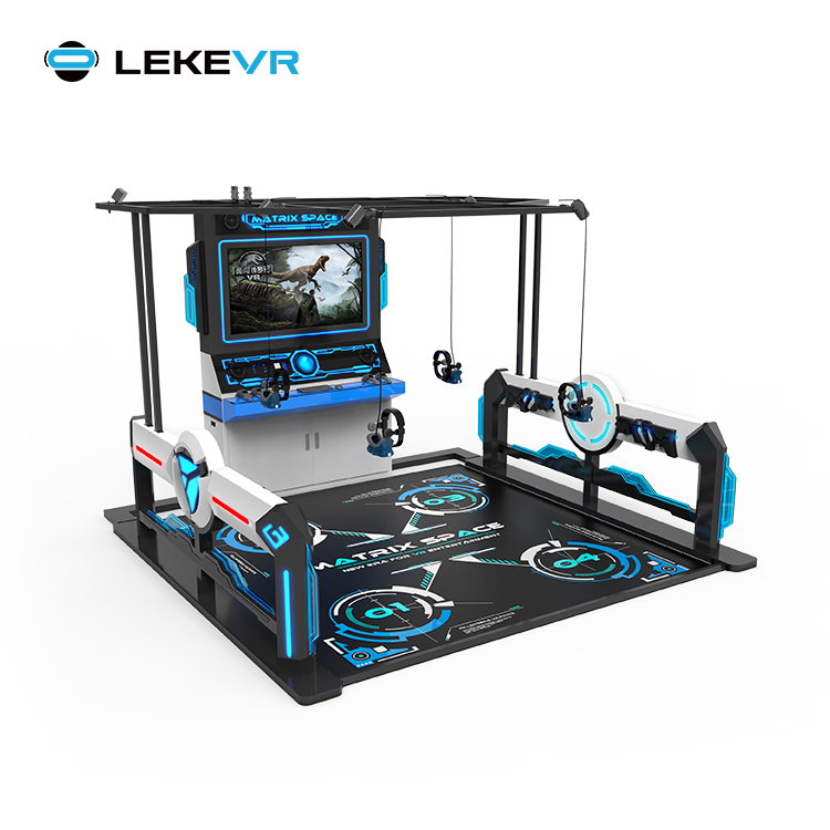 LEKE VR Matrix Space 4 لاعبين ألعاب زومبي Escape Room Arcade Machine Vr Simulator